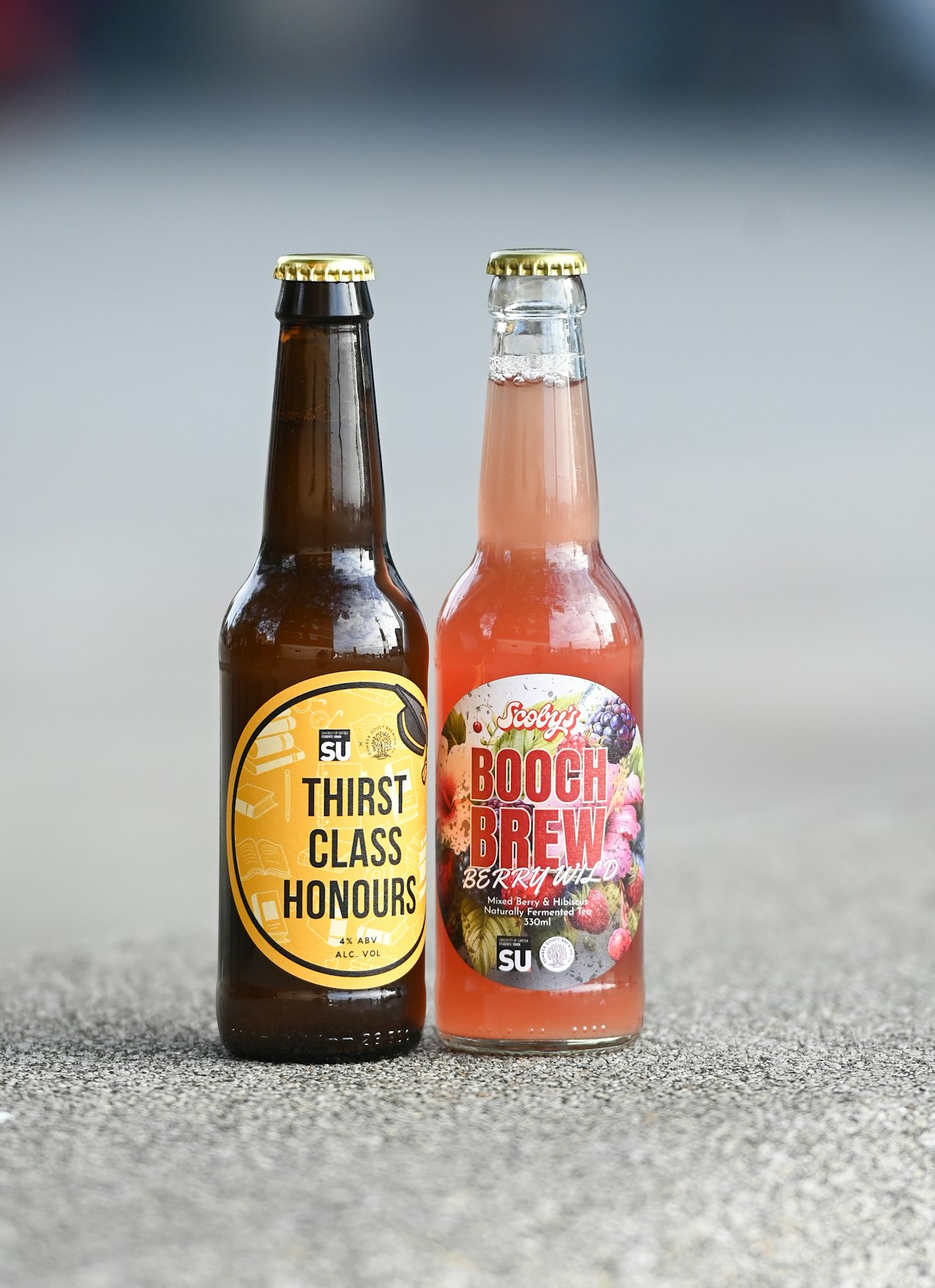 The drinks designed by the students, Thirst Class Honours and Booch Brew